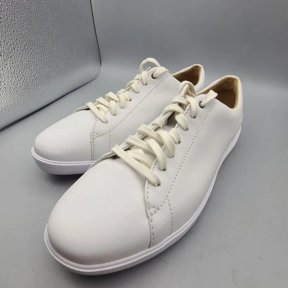Cole Haan Grand Crosscourt II White Leather Lace-up Sneakers Women Sz 10 new